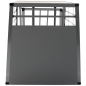 Preview: Premium Autositzbox Ellipse - Mittel - 69 x 54 x 50 cm - Hellgrau - Aluminium Reisebox